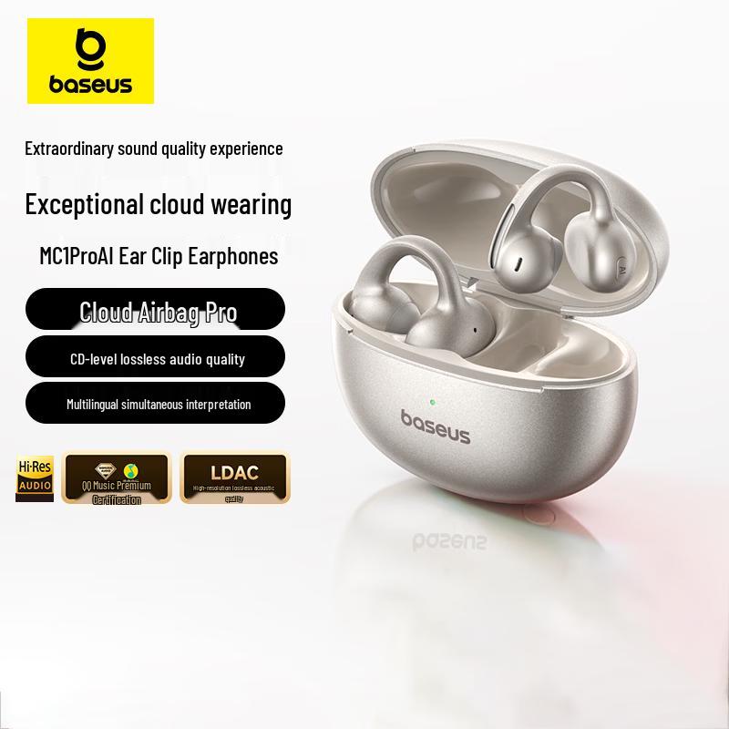 Baseus Bowie MC1 Pro AI Translation Bluetooth Ear Clip Earphones
Baseus Bowie MC1 Pro AI Translation Bluetooth Ear Clip Earphones