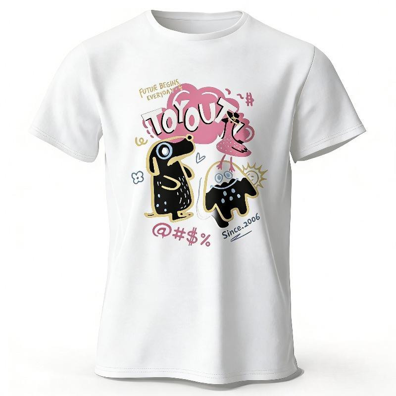 Unisex Cute Style Harajuku 100 Cotton TShirt Men Soft Breathable Round Neck Short Sleeve Sweat Absorbent Durable Stitching Tee S
Unisex Cute Style Harajuku 100 Cotton TShirt Men Soft Breathable Round Neck Short Sleeve Sweat Absorbent Durable Stitching Tee S