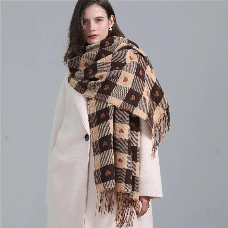 Autumn Winter Plaid Scarf Luxury Women Color Matching Tassel Bib Scarves Imitation Cashmere Shawl Bufandas Panuelos Hijab Muslim 200x67cm
Autumn Winter Plaid Scarf Luxury Women Color Matching Tassel Bib Scarves Imitation Cashmere Shawl Bufandas Panuelos Hijab Muslim 200x67cm
