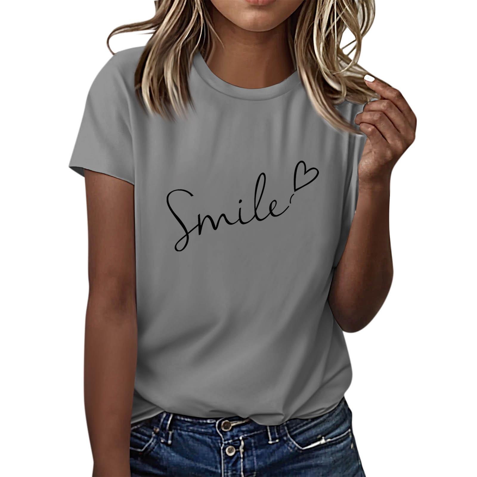 Женская повседневная футболка с принтом, пуловер с круглым вырезом, топ с короткими рукавами XXL
Женская повседневная футболка с принтом, пуловер с круглым вырезом, топ с короткими рукавами XXL