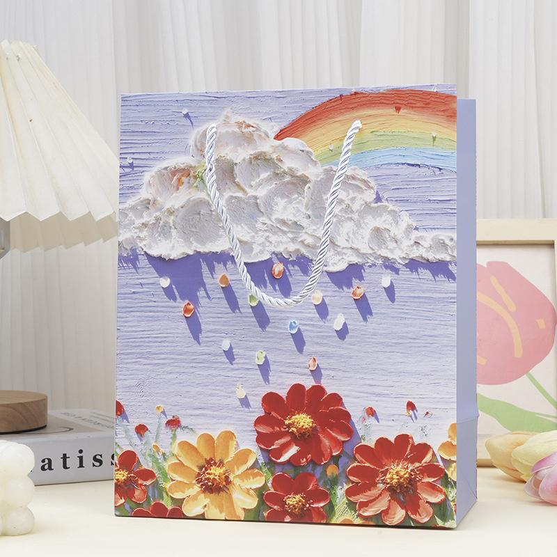 10Pcs Gift Bags Creative Oil Painting Portable Gift Bag Holiday Gifts Paper Gift Bag Birthday Party Supplies
10Pcs Gift Bags Creative Oil Painting Portable Gift Bag Holiday Gifts Paper Gift Bag Birthday Party Supplies
