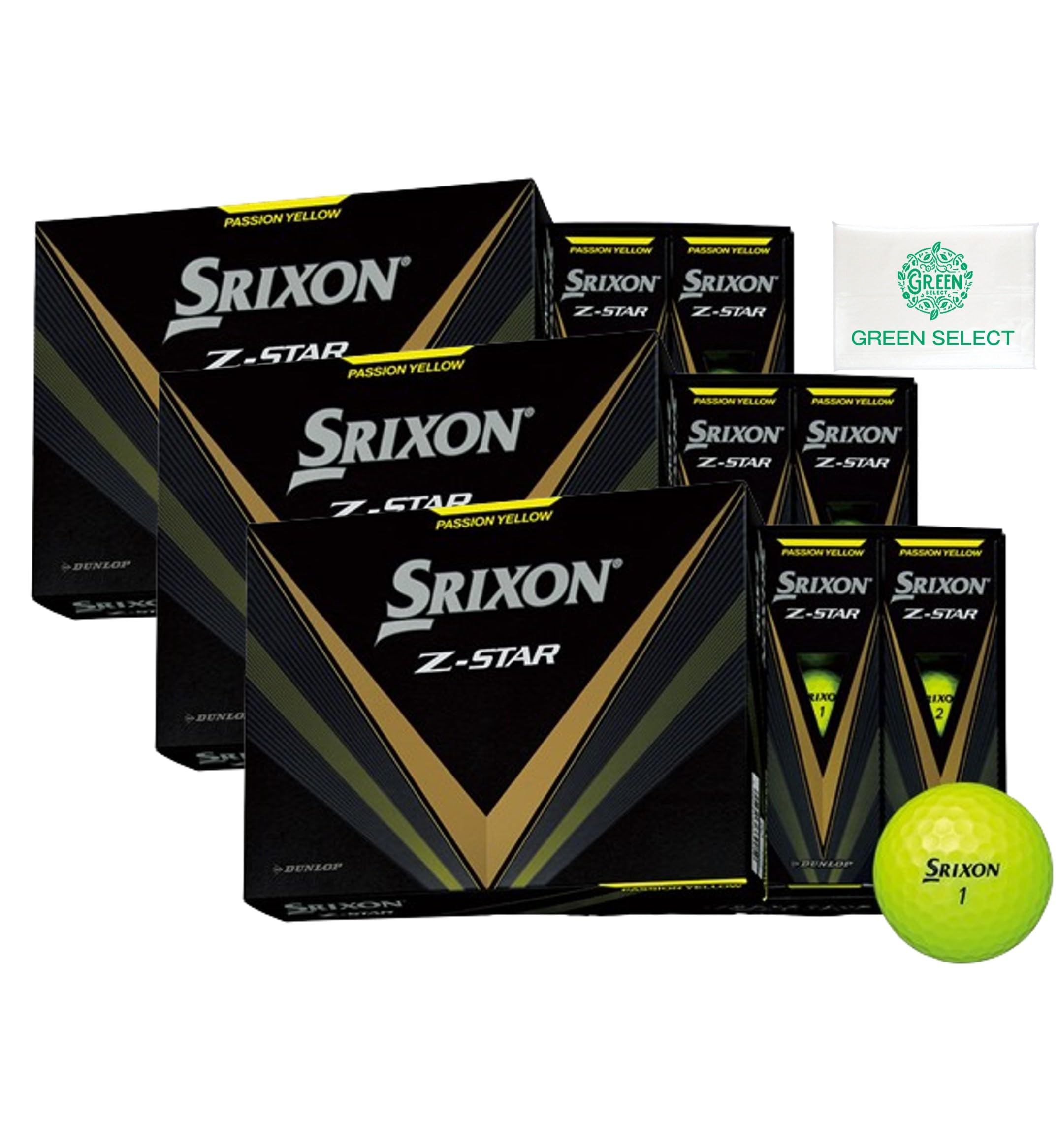 Dunlop Golf Balls SRIXON Premium Passion Yellow 3 Dozen with Original Pocket Tissue Z-STAR
Dunlop Golf Balls SRIXON Premium Passion Yellow 3 Dozen with Original Pocket Tissue Z-STAR