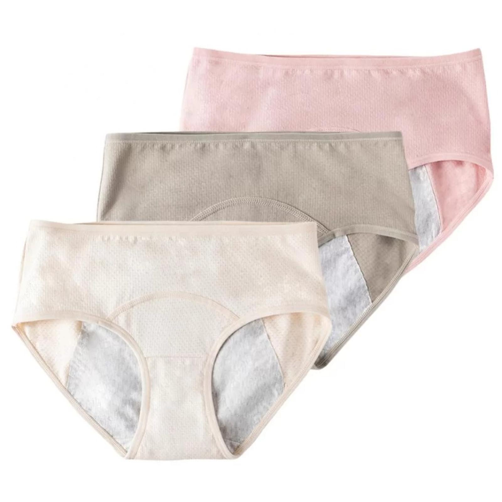 3 Pack Women s Leakproof Cotton Period Panties Middle Waist Underwear Army Green Beige Pink 2XL
3 Pack Women s Leakproof Cotton Period Panties Middle Waist Underwear Army Green Beige Pink 2XL