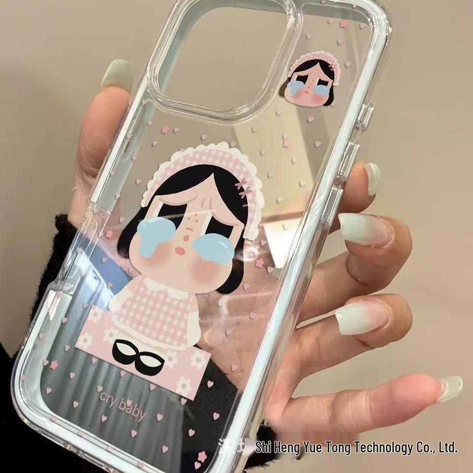 Acrylic Cartoon Crying Doll Phone Case for iPhone 16 Pro Max - Fits Apple 17, Full Coverage, Transparent iPhone 14 Pro Max
Acrylic Cartoon Crying Doll Phone Case for iPhone 16 Pro Max - Fits Apple 17, Full Coverage, Transparent iPhone 14 Pro Max