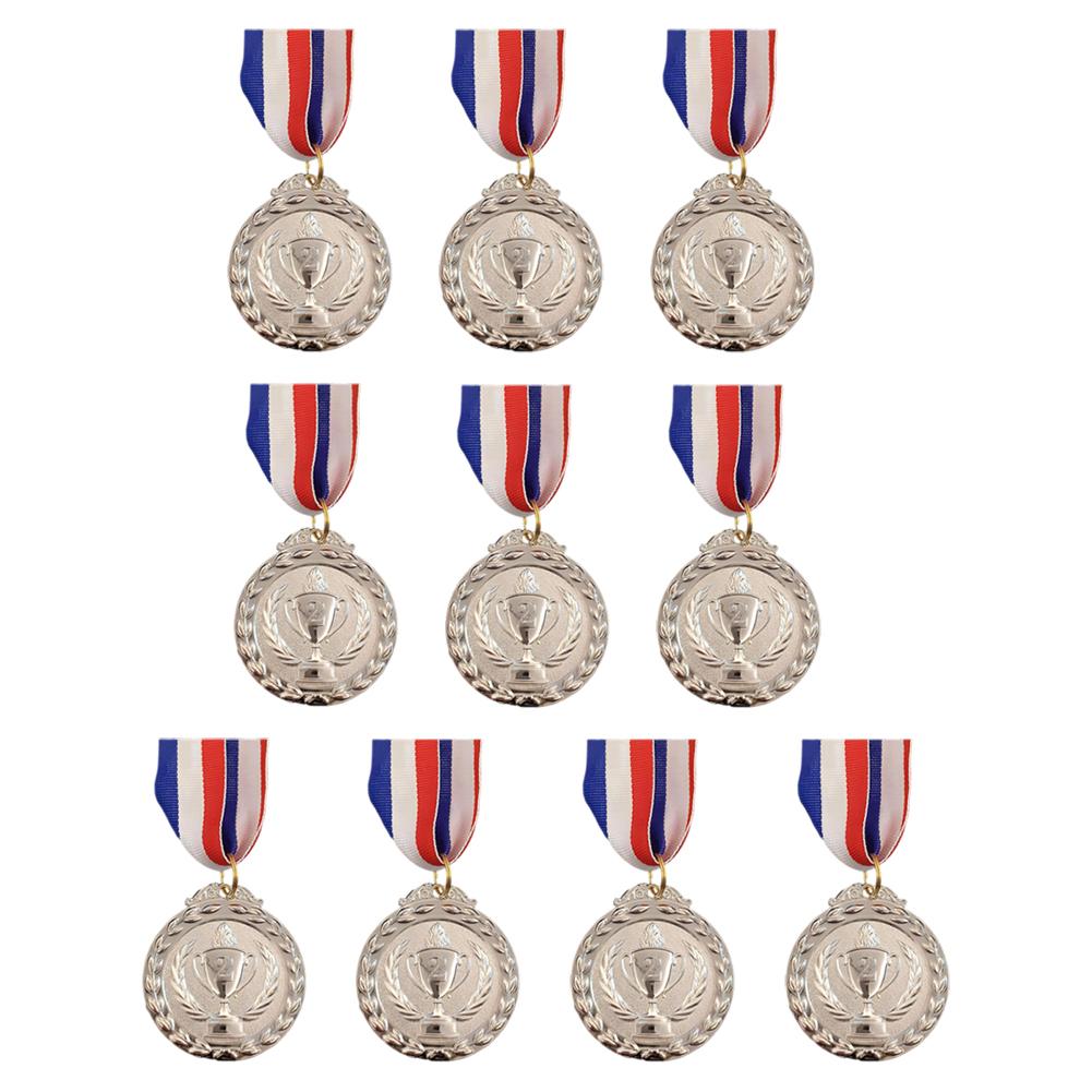 10 шт. Наградные медали Золотая Серебряная Бронзовая медаль 2 дюйма Металлическая Награда Победителя с шейными лентами для Спортивных соревнований Вечеринки серебряный
10 шт. Наградные медали Золотая Серебряная Бронзовая медаль 2 дюйма Металлическая Награда Победителя с шейными лентами для Спортивных соревнований Вечеринки серебряный
