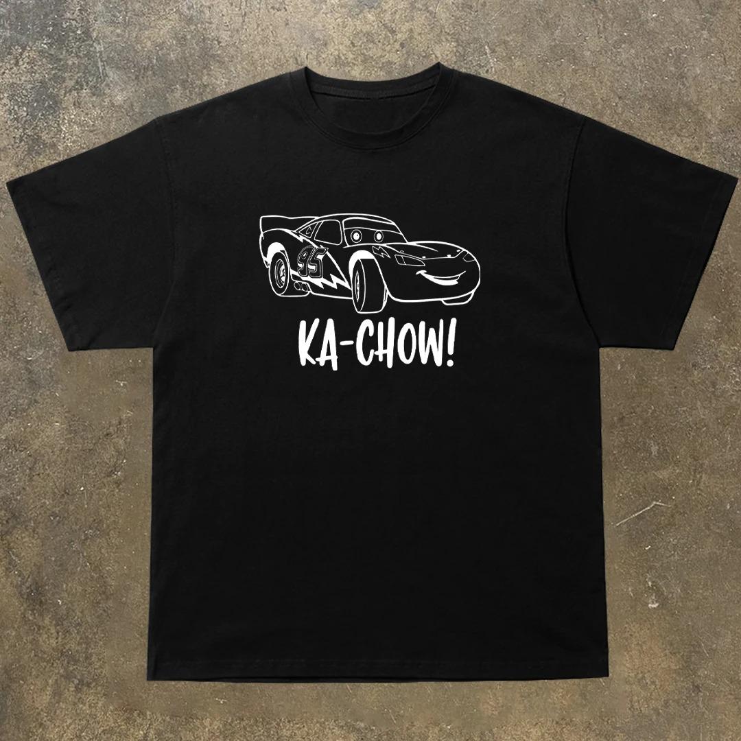 Oversized Short-Sleeve T-Shirt Featuring Disney Pixar Cars Lightning McQueen Line Art Illustration, With Iconic KA-CHOW! Quote Print XXXL бежевий
Oversized Short-Sleeve T-Shirt Featuring Disney Pixar Cars Lightning McQueen Line Art Illustration, With Iconic KA-CHOW! Quote Print XXXL бежевий