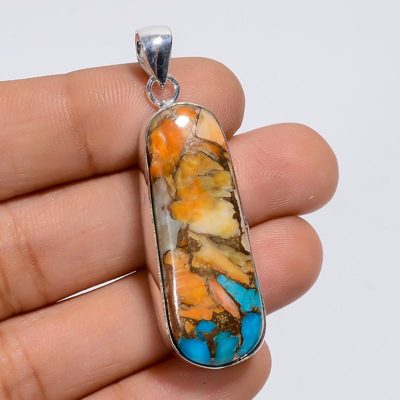 Elegant Top Grade Qualite 100% Natural Oyster Turquoise Fancy Shape Ethnic Style Handmade Jewelry 925 Steling Silver Pendant 1.8 WSJ-4971 1.8
Elegant Top Grade Qualite 100% Natural Oyster Turquoise Fancy Shape Ethnic Style Handmade Jewelry 925 Steling Silver Pendant 1.8 WSJ-4971 1.8