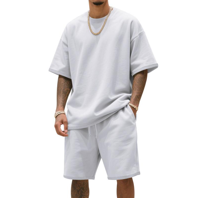 Fashionable Men s Oversized 2-Piece Casual Set Solid Color Short Sleeve T-Shirt & Shorts Tracksuit S білий
Fashionable Men s Oversized 2-Piece Casual Set Solid Color Short Sleeve T-Shirt & Shorts Tracksuit S білий