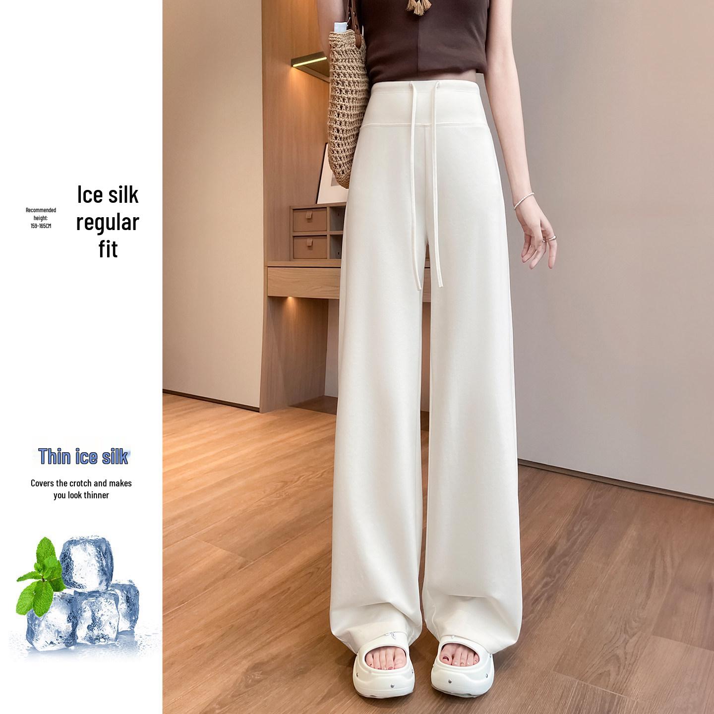 Women s Ice Silk High-Waisted Wide-Leg Pants - Summer 2026, Lightweight, Draped, Loose Fit for Shorter Figures XL
Women s Ice Silk High-Waisted Wide-Leg Pants - Summer 2026, Lightweight, Draped, Loose Fit for Shorter Figures XL