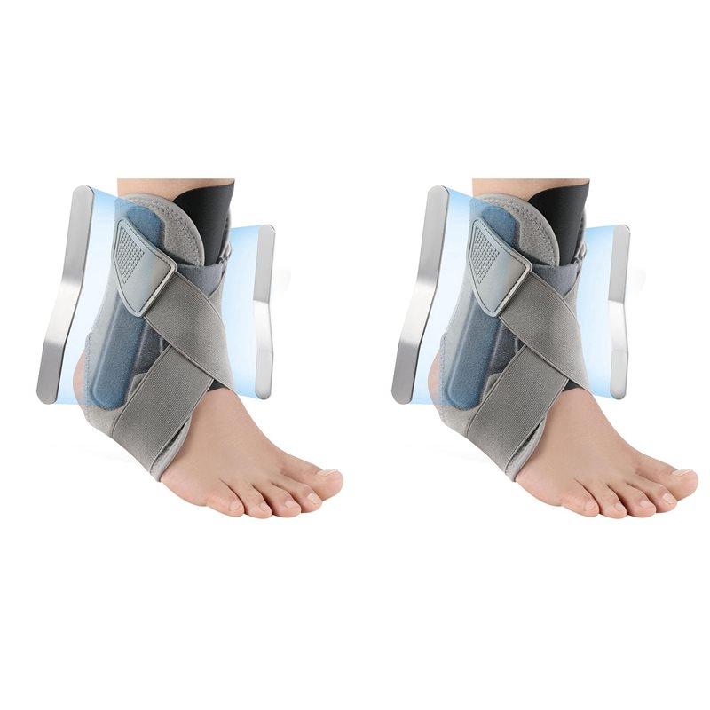 2X Ankle Brace For Women Men, Ankle Brace For Sprained Ankle, Ankle Support Brace For Injury Recovery, Sprain, Achilles сірий
2X Ankle Brace For Women Men, Ankle Brace For Sprained Ankle, Ankle Support Brace For Injury Recovery, Sprain, Achilles сірий