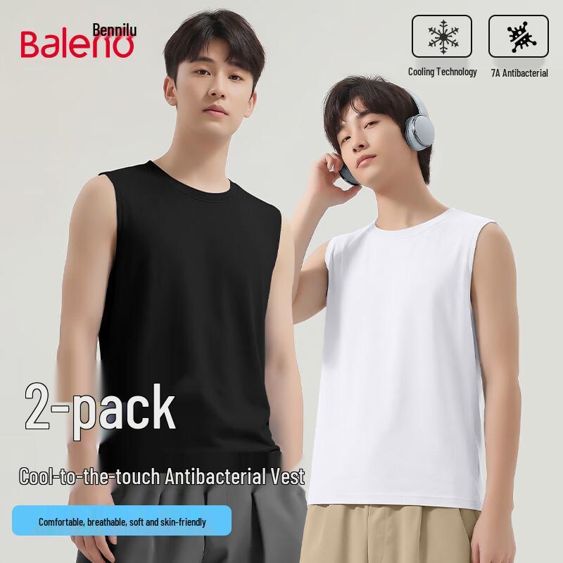 Baleno Men s 7A Antibacterial Cooling Tank Top 2-Pack 2XL
Baleno Men s 7A Antibacterial Cooling Tank Top 2-Pack 2XL