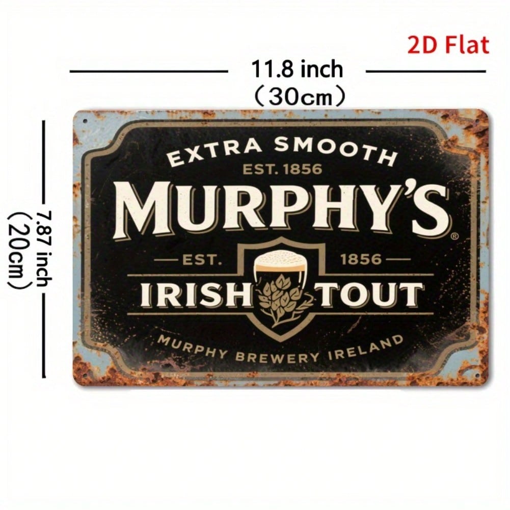 Vintage Murphy Irish Stout Metal Tin Sign Rustic Wall Art Decor Crown Emblem Home Bar Cafe Gift 20x30 разноцветный
Vintage Murphy Irish Stout Metal Tin Sign Rustic Wall Art Decor Crown Emblem Home Bar Cafe Gift 20x30 разноцветный