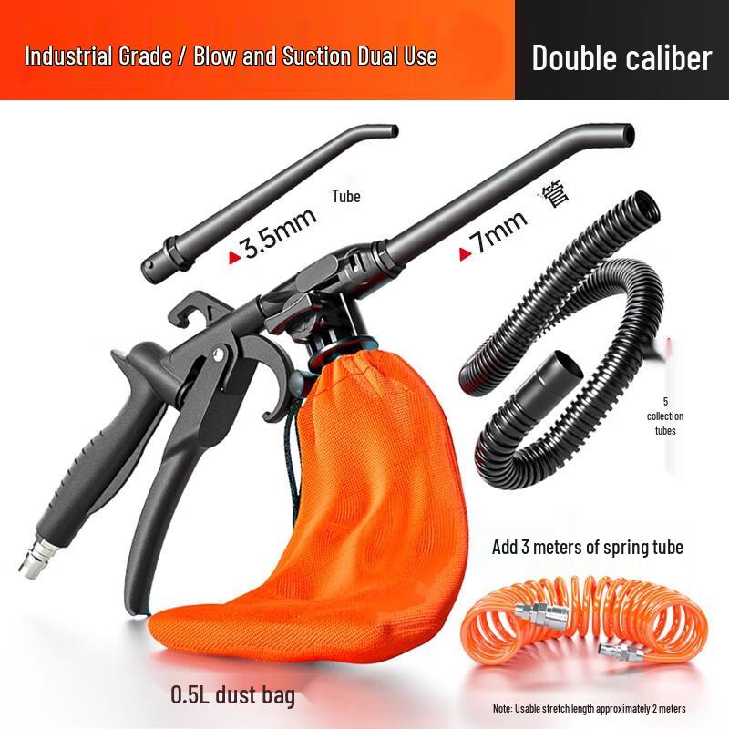Industrial Pneumatic Blower & Vacuum with 3m Spring Hose
Industrial Pneumatic Blower & Vacuum with 3m Spring Hose