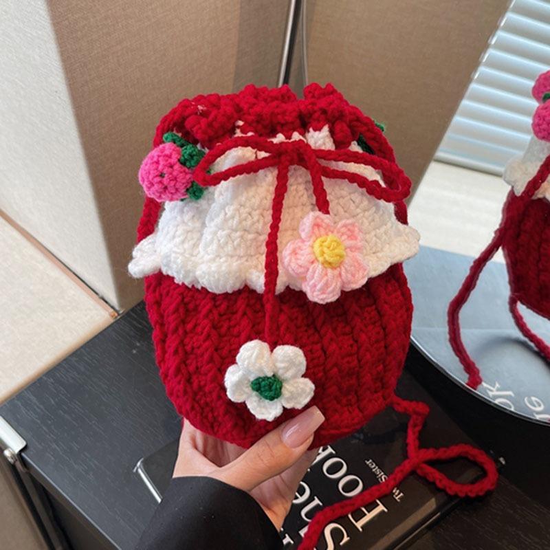 Design sense wool bag women s new hand-woven bucket bag cute shoulder crossbody mobile phone bag червоний
Design sense wool bag women s new hand-woven bucket bag cute shoulder crossbody mobile phone bag червоний