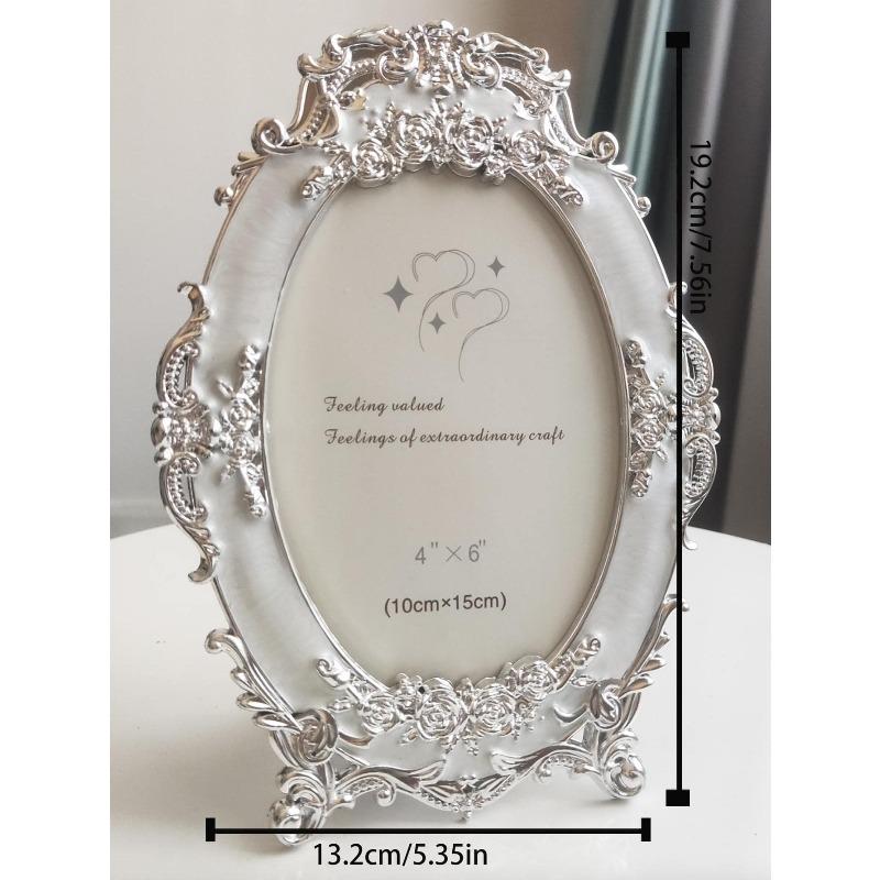 Oval Plastic Rose Flower Photo Frame, Silver or Gold Color, Random Photo Insert Gifts Birthday Graduation 4*6in білий
Oval Plastic Rose Flower Photo Frame, Silver or Gold Color, Random Photo Insert Gifts Birthday Graduation 4*6in білий