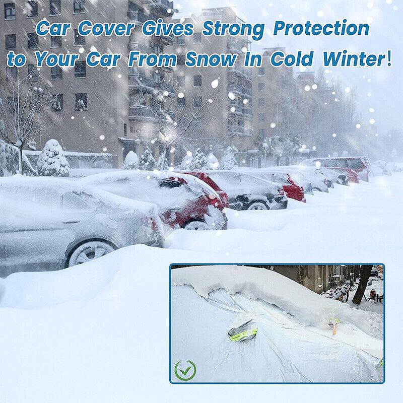 193 in All-Weather Car Cover - UV, Snow & Dust Protection Windproof with Reflective Safety Strips for Sedan - Indoor/Outdoor Use 4.9Mx1.8Mx1.5M срібний
193 in All-Weather Car Cover - UV, Snow & Dust Protection Windproof with Reflective Safety Strips for Sedan - Indoor/Outdoor Use 4.9Mx1.8Mx1.5M срібний