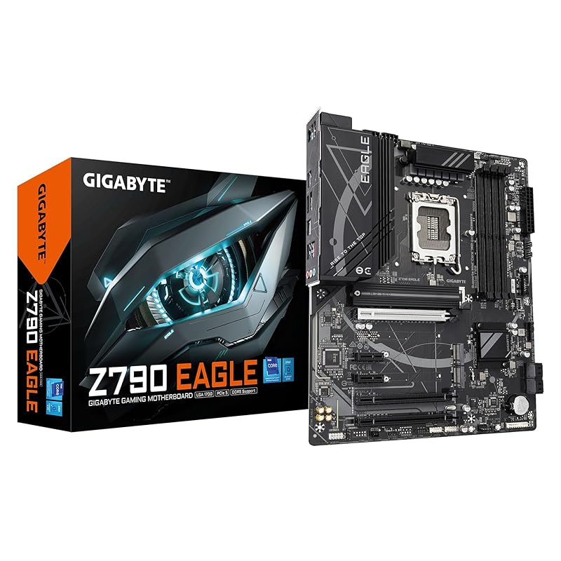 GIGABYTE Z790 EAGLE Intel 14-го, 13-го, 12-го покоління, сумісна з процесором Core LGA1700 DDR5 ATX материнська плата MB6459
GIGABYTE Z790 EAGLE Intel 14-го, 13-го, 12-го покоління, сумісна з процесором Core LGA1700 DDR5 ATX материнська плата MB6459