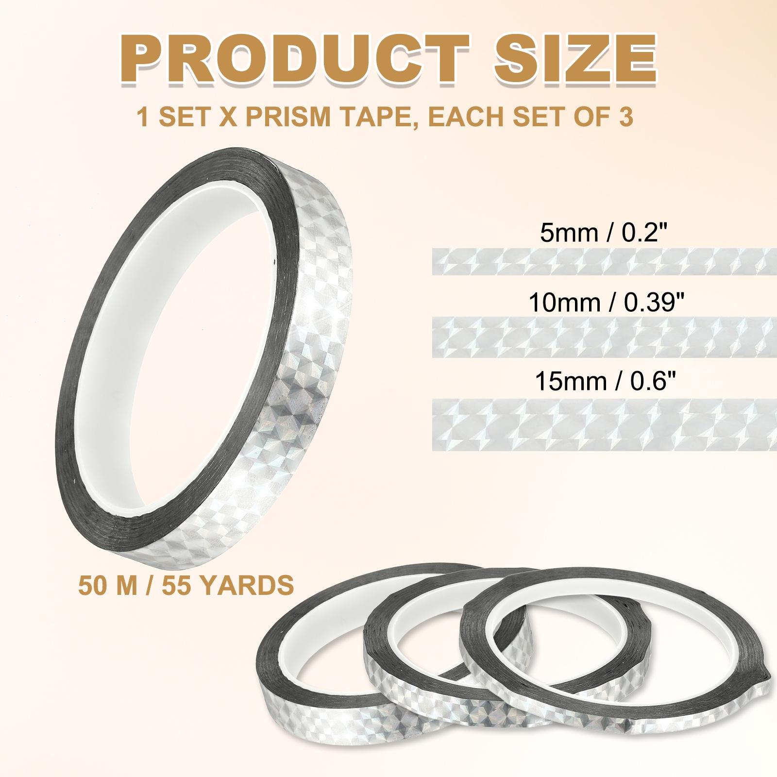 3Roll 55Yards Prism Tape Holographic Metalized Reflective Self-Adhesive Stickers Tape for DIY Art Craft Wrapping Wall Decoration срібний
3Roll 55Yards Prism Tape Holographic Metalized Reflective Self-Adhesive Stickers Tape for DIY Art Craft Wrapping Wall Decoration срібний