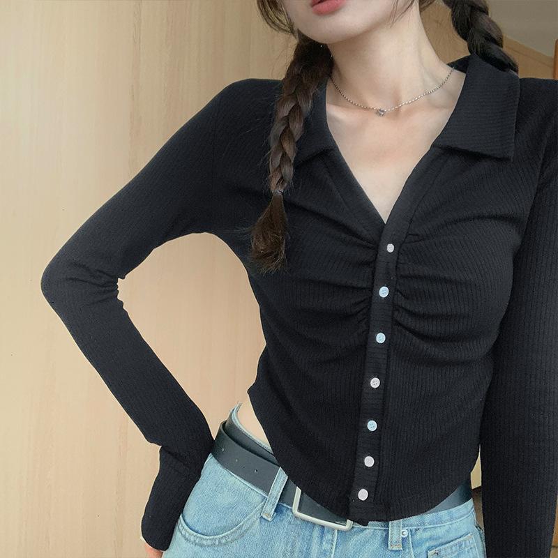 Дизайнерская футболка-поло Niche с длинными рукавами и эластичным воротником для женщин на осень, утягивающая внутренняя многослойность, кардиган в стиле Pure Lust, нижняя часть верха XL
Дизайнерская футболка-поло Niche с длинными рукавами и эластичным воротником для женщин на осень, утягивающая внутренняя многослойность, кардиган в стиле Pure Lust, нижняя часть верха XL