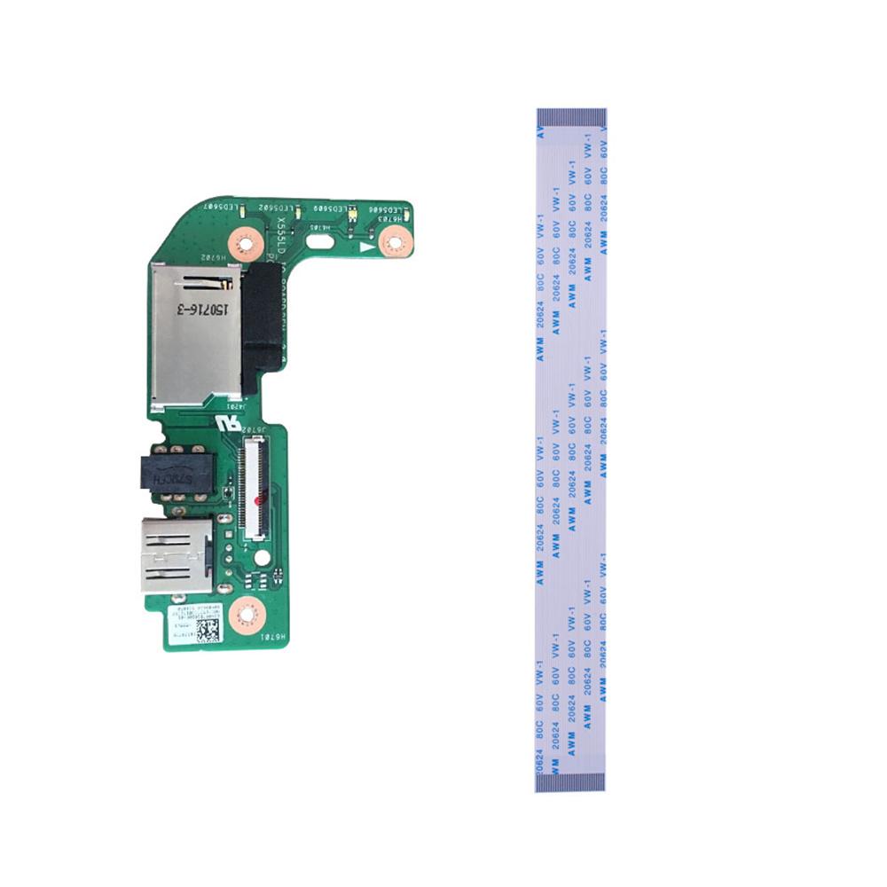 Материнская плата для ноутбука Asus X555L X555LD с USB-разъемами, аудио, кардридером 69N0R7B10B06-01
Материнская плата для ноутбука Asus X555L X555LD с USB-разъемами, аудио, кардридером 69N0R7B10B06-01