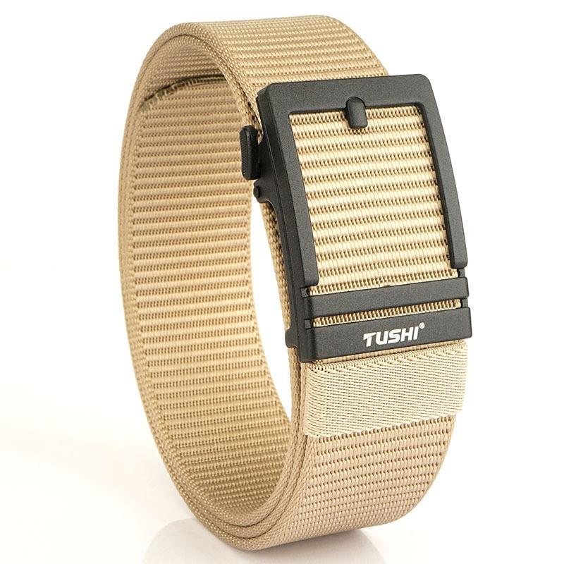 4.3 Leather Belt Toothless Alloy Automatic Buckle Nylon Knitted Outdoor Casual Canvas 120cm хакі
4.3 Leather Belt Toothless Alloy Automatic Buckle Nylon Knitted Outdoor Casual Canvas 120cm хакі
