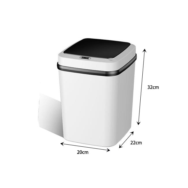 Кухонное мусорное ведро для ванной комнаты, сенсорное мусорное ведро в туалете, умное ведро для мусора, мусорные баки, умное мусорное ведро для кухни L белый
