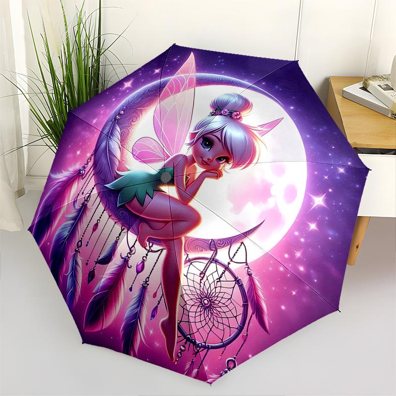 Disney Tinker Bell Moon Automatic Open/Close Umbrella - Cute Umbrella with Cute Design, Portable 3-Fold Compact Umbrella for Men & Women, Va
Disney Tinker Bell Moon Automatic Open/Close Umbrella - Cute Umbrella with Cute Design, Portable 3-Fold Compact Umbrella for Men & Women, Va