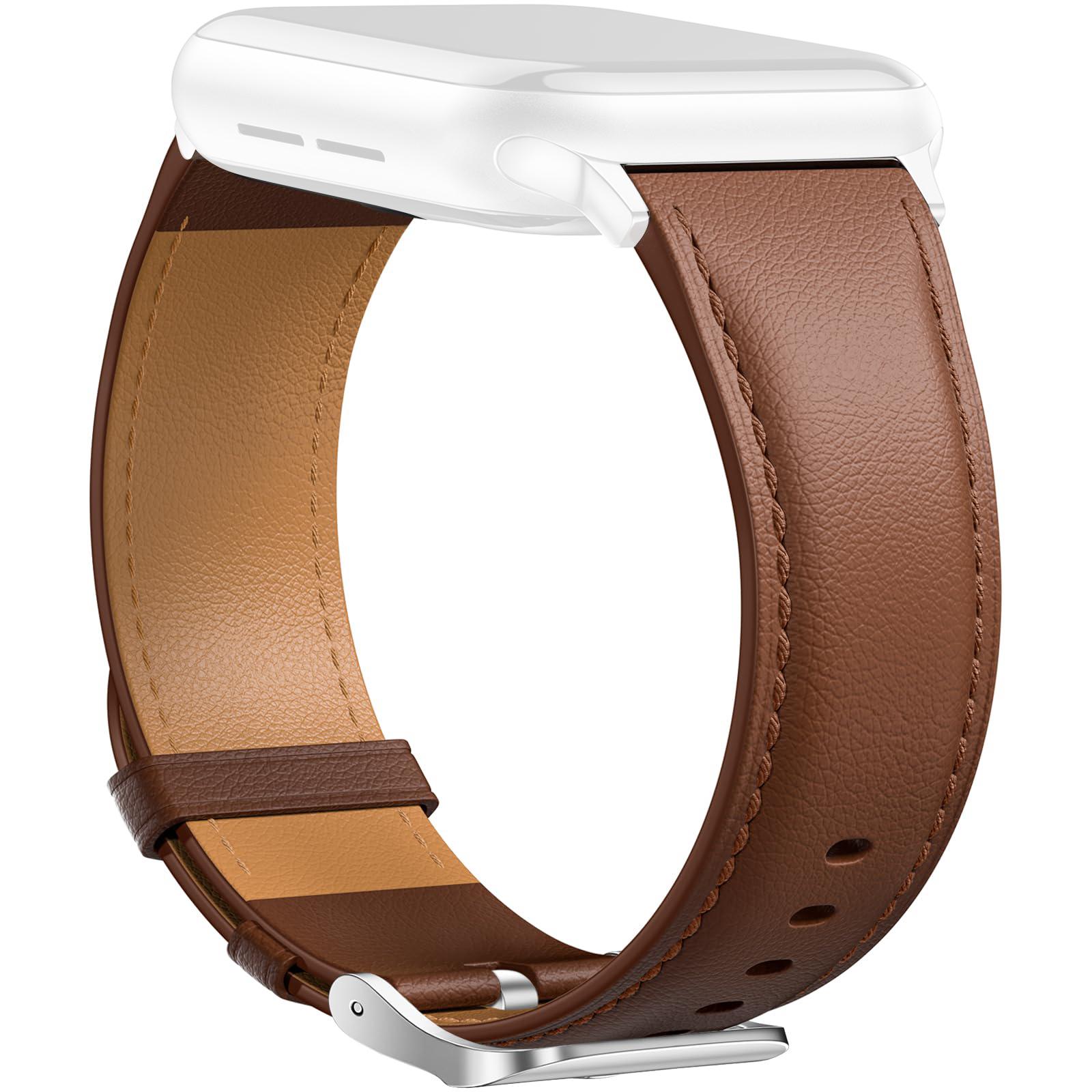 Leather Band For Apple Watch Series 11 10 42mm/9 8 7 41mm/SE3 SE2 SE 6 5 4 40mm/3 2 1 38mm Pointed Tail Strap Silver Buckle H
Leather Band For Apple Watch Series 11 10 42mm/9 8 7 41mm/SE3 SE2 SE 6 5 4 40mm/3 2 1 38mm Pointed Tail Strap Silver Buckle H