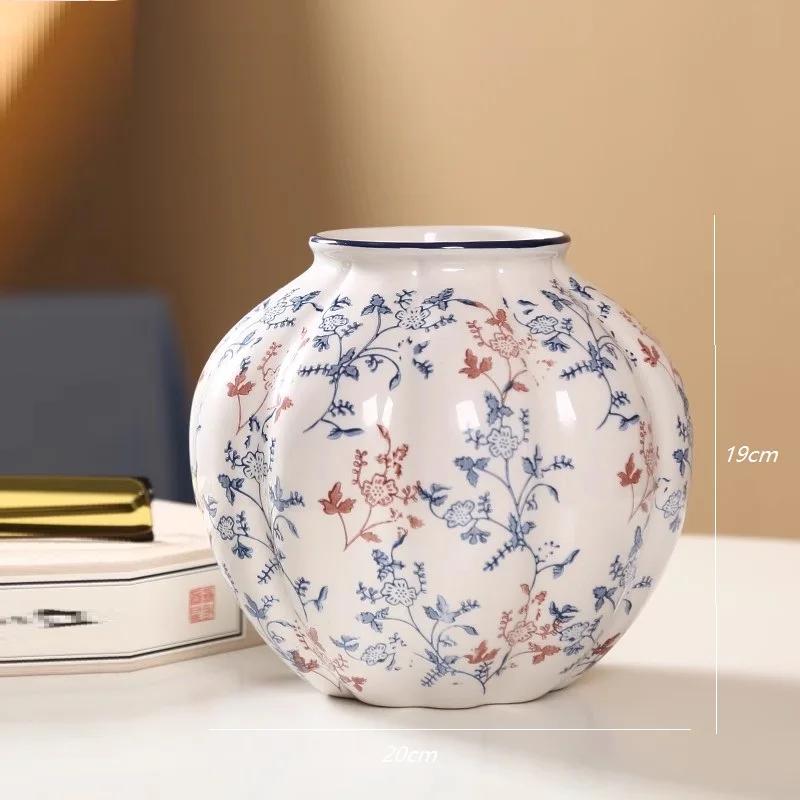 Blue and White Porcelain Ceramic Vase Decoration Living Room Entrance TV Cabinet Dining Table Decoration Can Be Used for Hyd
Blue and White Porcelain Ceramic Vase Decoration Living Room Entrance TV Cabinet Dining Table Decoration Can Be Used for Hyd