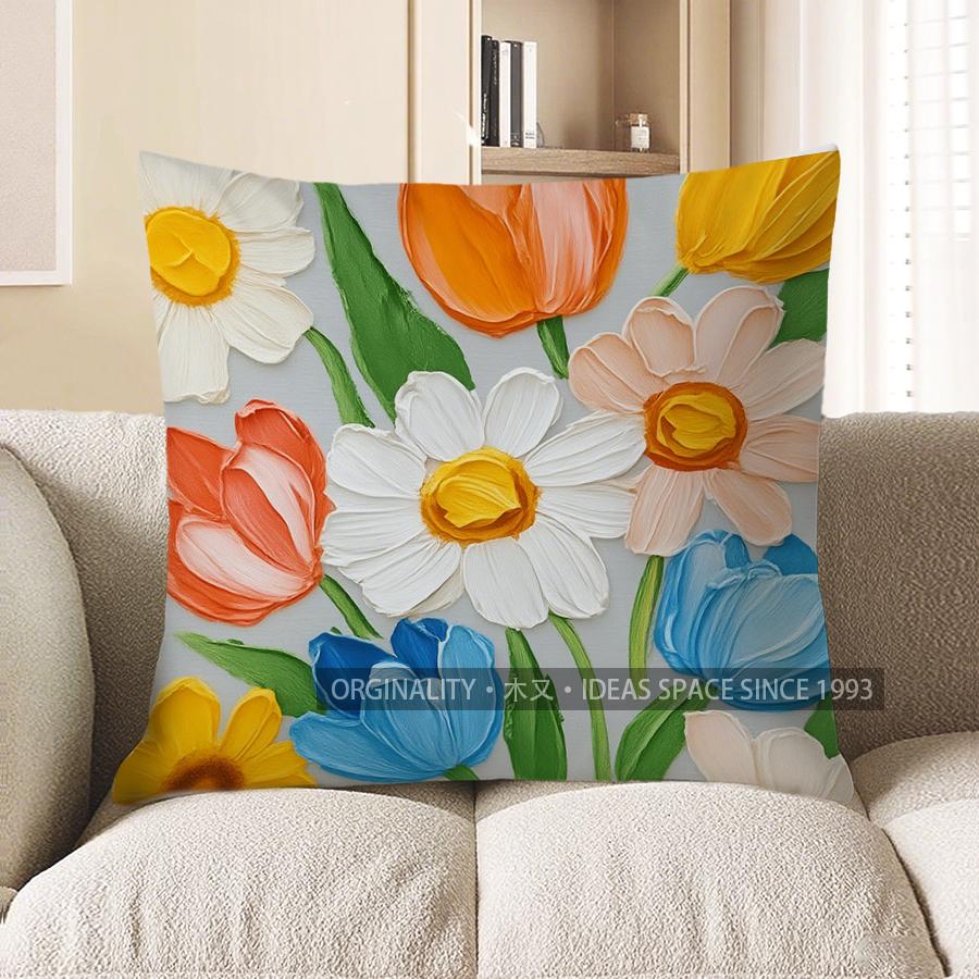 Home Decor Colorful Floral Abstract Pillow For Home Decor Pattern Cushion Cover Suitable For Sofa Bedroom Car Pillow Cover 40x40cm
Home Decor Colorful Floral Abstract Pillow For Home Decor Pattern Cushion Cover Suitable For Sofa Bedroom Car Pillow Cover 40x40cm