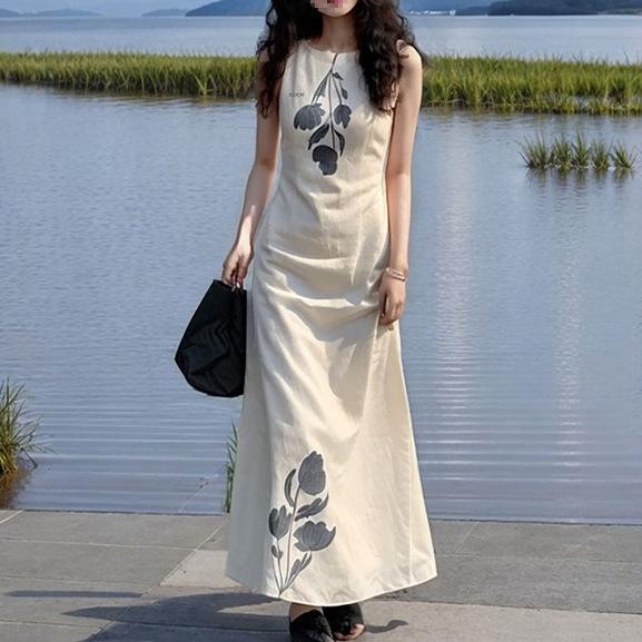 Off-Shoulder Printed Tank Dress with Bell-Shaped Long Skirt - Women s Summer Fashion Large
Off-Shoulder Printed Tank Dress with Bell-Shaped Long Skirt - Women s Summer Fashion Large