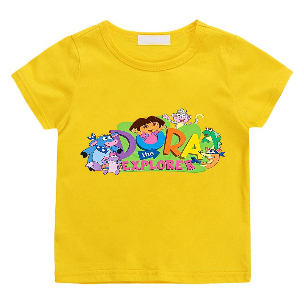 100% Cotton Dora Cartoon Print Kids T-shirt 2-12 Years Boys Girls Unisex Fashion Short Sleeve O Neck Casual Tops Toddler Summer 160 жовтий
100% Cotton Dora Cartoon Print Kids T-shirt 2-12 Years Boys Girls Unisex Fashion Short Sleeve O Neck Casual Tops Toddler Summer 160 жовтий