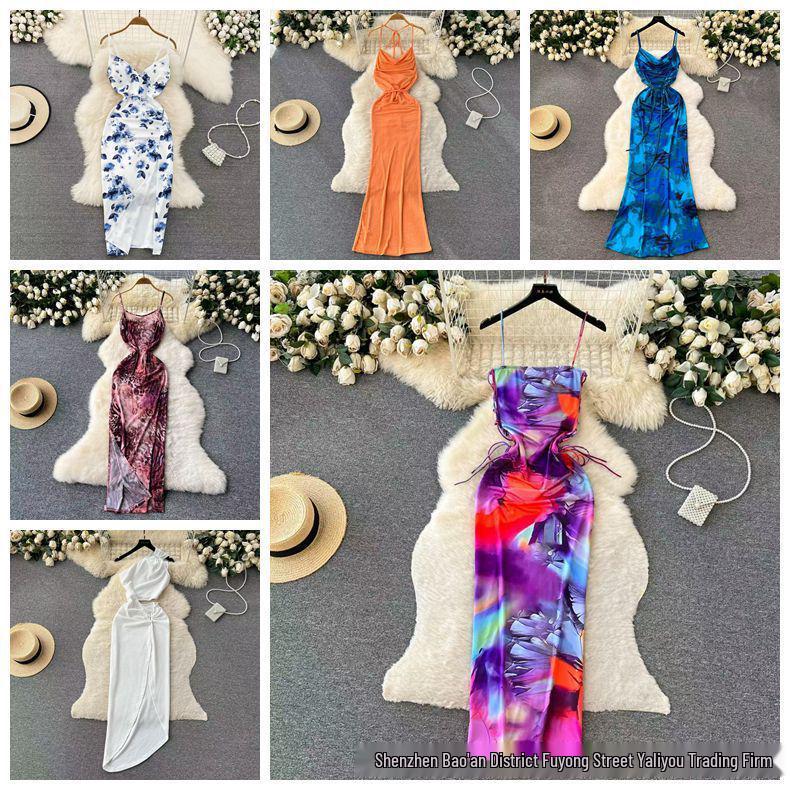 European and American Style Women s Mixed Color Bodycon Sling Dress with Bandage Design Size S-5XL (Contact Customer Service)
European and American Style Women s Mixed Color Bodycon Sling Dress with Bandage Design Size S-5XL (Contact Customer Service)
