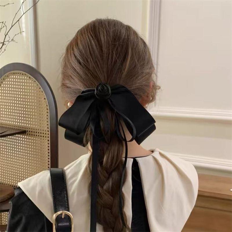 1pc French retro bow, ribbon, spring clip, hair clip, gentle semi tied hair, high-end hair accessory, headwear
1pc French retro bow, ribbon, spring clip, hair clip, gentle semi tied hair, high-end hair accessory, headwear