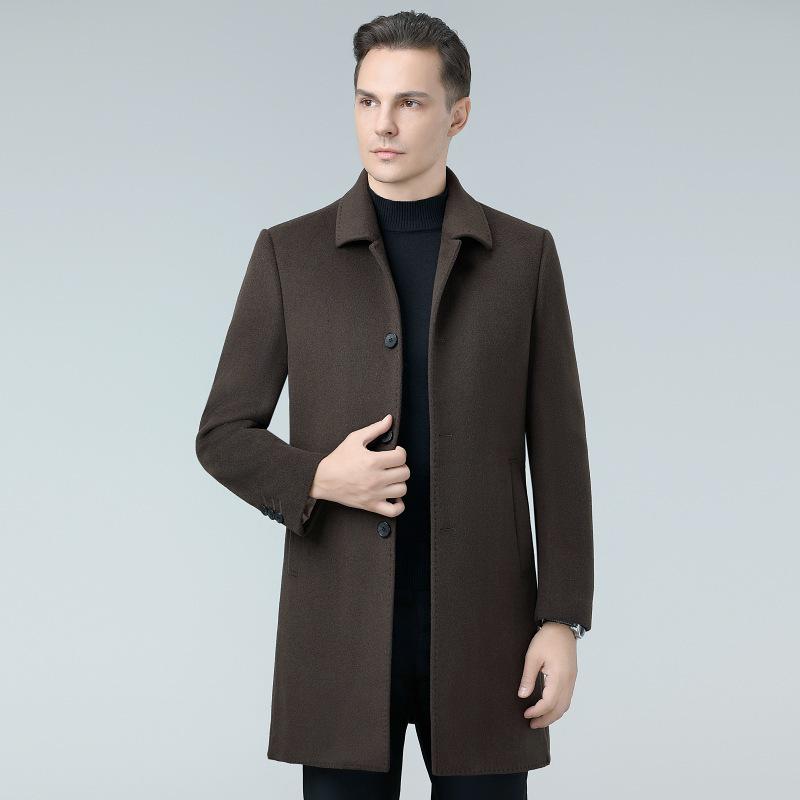 Men s Mid-Length Winter Cashmere Coat with Goose Down Liner Small-Medium
Men s Mid-Length Winter Cashmere Coat with Goose Down Liner Small-Medium