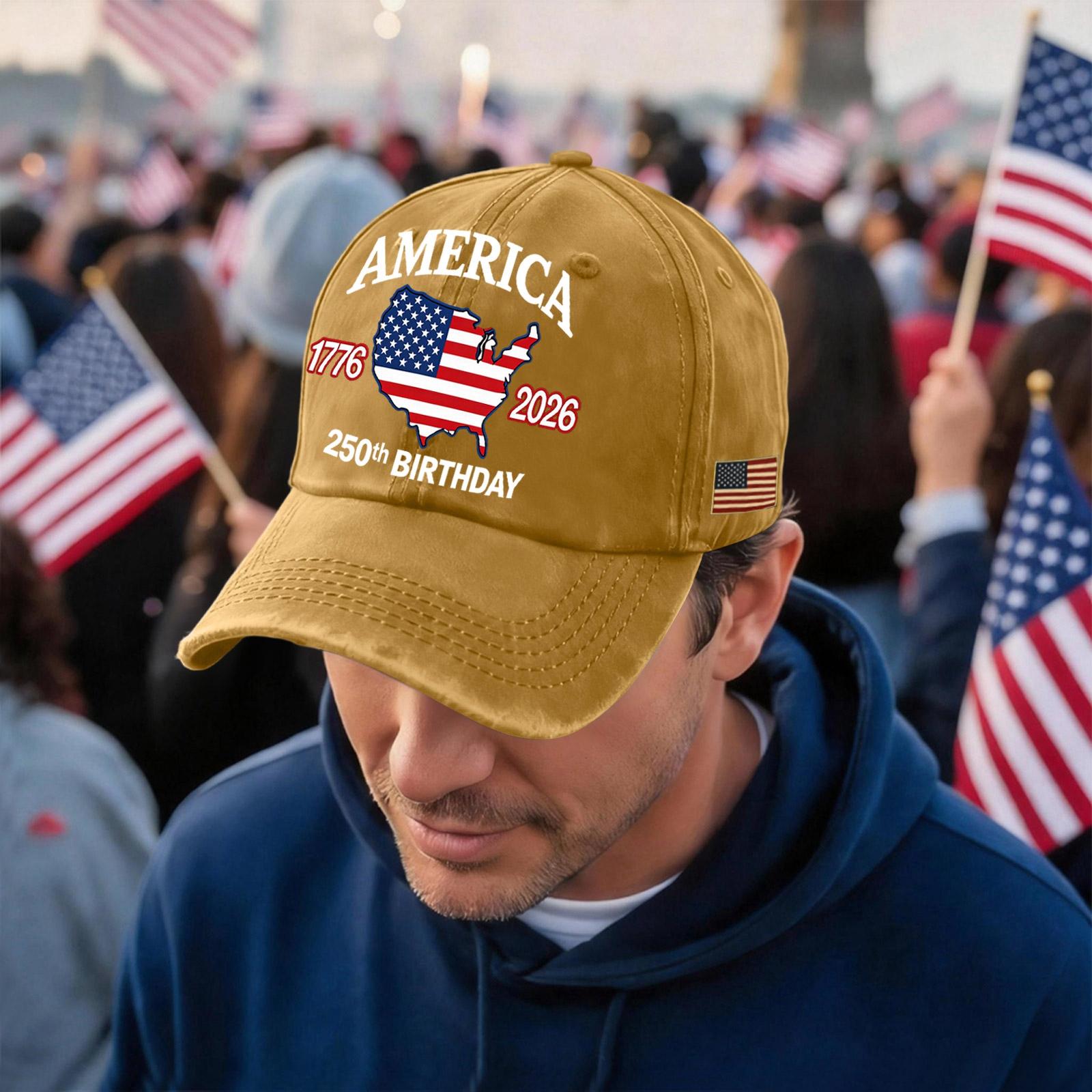 Men s and Women s Matching American 250th Anniversary Anniversary Embroidered Vintage Washed Baseball Cap One Size жовтий
Men s and Women s Matching American 250th Anniversary Anniversary Embroidered Vintage Washed Baseball Cap One Size жовтий