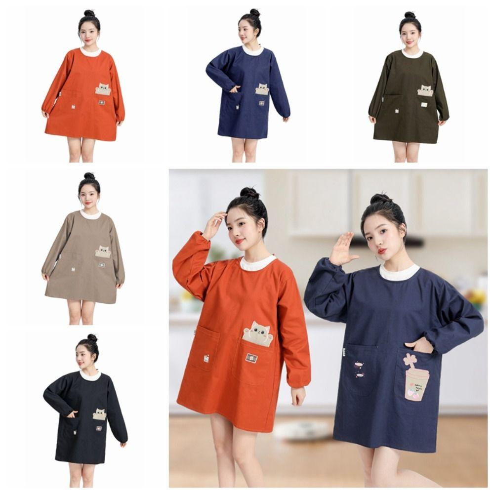 Wear-resisting Cartoon Long-sleeved Apron Anti Oil Cooking Overcoat Anti-fouling Overalls Home темно-синий
Wear-resisting Cartoon Long-sleeved Apron Anti Oil Cooking Overcoat Anti-fouling Overalls Home темно-синий