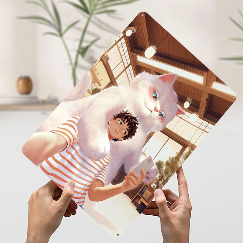 Boy and Giant Cat Selfie Printed Poster Customized Wall Art Retro Vintage Metal Tin Signs for Decoration Bedroom Decorations 20x30cm(7.8x11.8inch)
Boy and Giant Cat Selfie Printed Poster Customized Wall Art Retro Vintage Metal Tin Signs for Decoration Bedroom Decorations 20x30cm(7.8x11.8inch)
