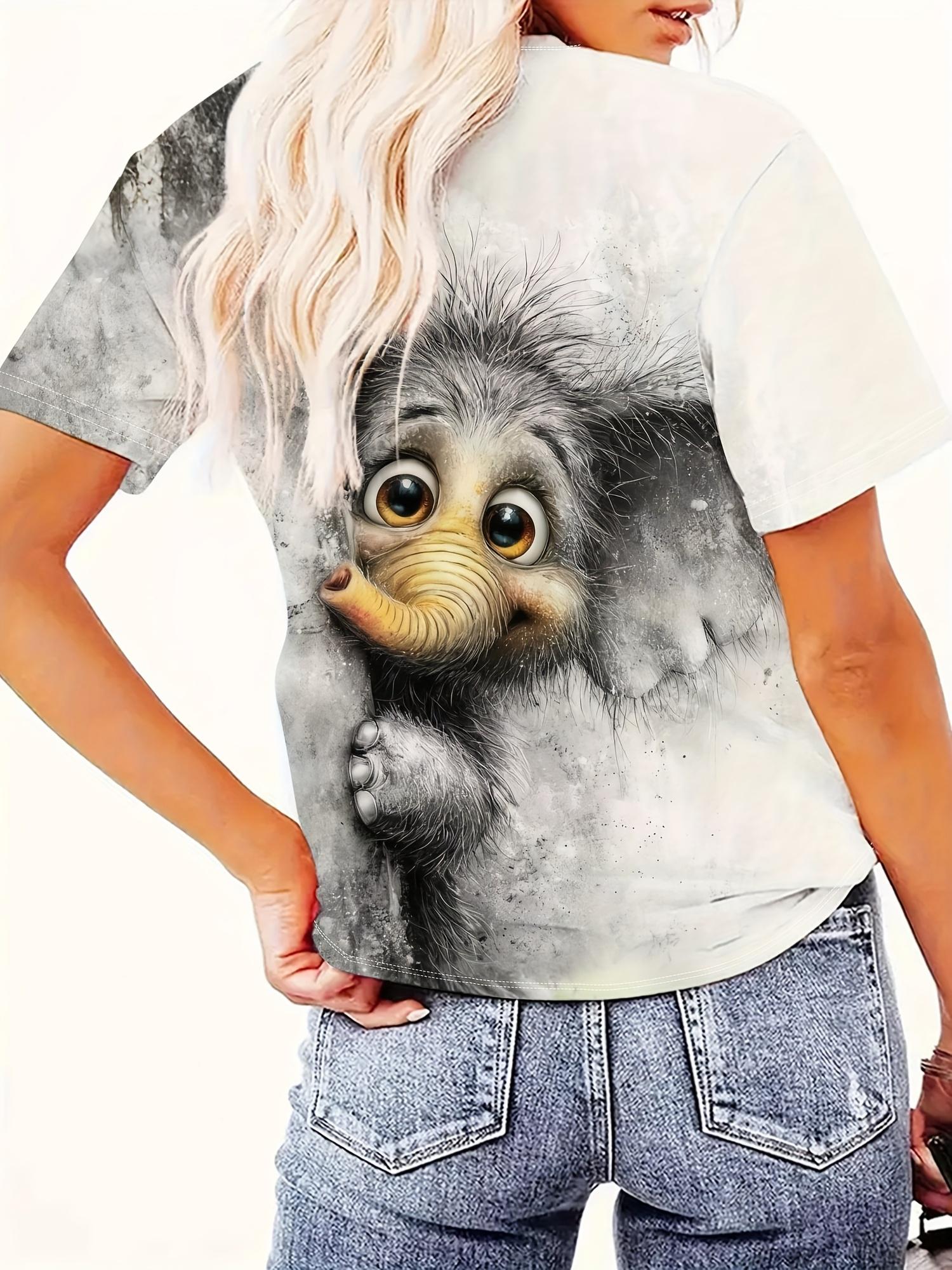 A Women S Digital T-Shirt with an Artistic Design Themed Around a ;Cute Little Elephant;. This Charming And Whimsical Short-Sleeve Top Is a Plus-Size S дубильная кора
A Women S Digital T-Shirt with an Artistic Design Themed Around a ;Cute Little Elephant;. This Charming And Whimsical Short-Sleeve Top Is a Plus-Size S дубильная кора