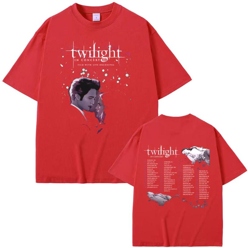 Twilight in Concert T Shirts Robert Pattinson Bella and Edward Cullen Graphic Tshirt Unisex Women Casual Cotton Vintage Tshirts S
Twilight in Concert T Shirts Robert Pattinson Bella and Edward Cullen Graphic Tshirt Unisex Women Casual Cotton Vintage Tshirts S