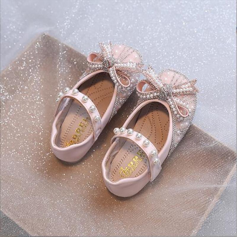 Newest Girls Leather Shoes Pink Bowknot Princess Party Shoes Sequins Kid S Flats Children S Pearl Dance Shoes Size 27
Newest Girls Leather Shoes Pink Bowknot Princess Party Shoes Sequins Kid S Flats Children S Pearl Dance Shoes Size 27