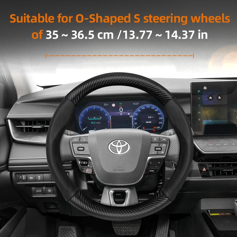 For Toyota Carbon Fiber Texture Perforated Leather Steering Wheel Cover Chr Yaris Auris Corolla Rav4 Land Cruiser Prado Hilux
For Toyota Carbon Fiber Texture Perforated Leather Steering Wheel Cover Chr Yaris Auris Corolla Rav4 Land Cruiser Prado Hilux