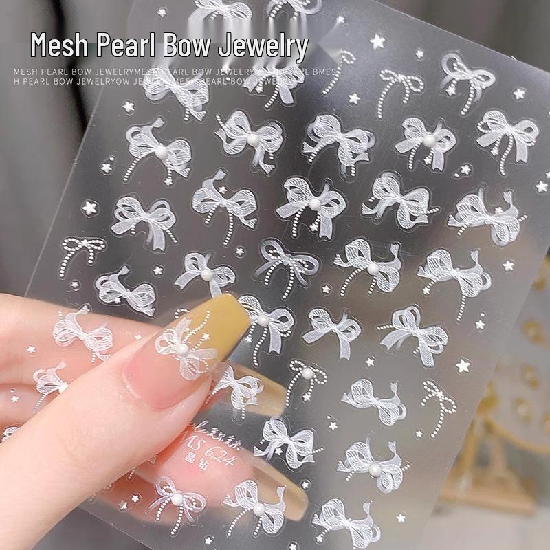 Crystal Diamond Bow Ribbon Nail Stickers: Elegant Ballet Nails with Diamond Decorations
Crystal Diamond Bow Ribbon Nail Stickers: Elegant Ballet Nails with Diamond Decorations