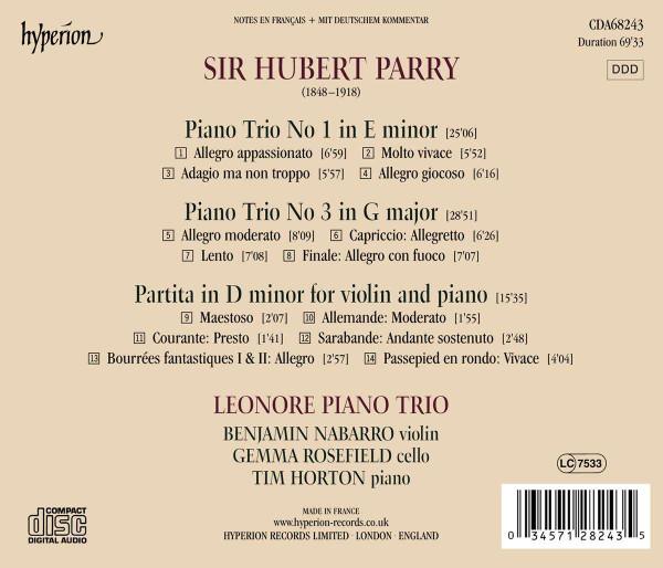 CD ЧАРЛЬЗ ХУБЕРТ ГАСТИНГС ПАРРИ, ЛЕОН - Фортепианные трио № 1 и 3; Партита Для CDA68243 Гиперион 2019 Япония ОбиКлассика Б/У
CD ЧАРЛЬЗ ХУБЕРТ ГАСТИНГС ПАРРИ, ЛЕОН - Фортепианные трио № 1 и 3; Партита Для CDA68243 Гиперион 2019 Япония ОбиКлассика Б/У