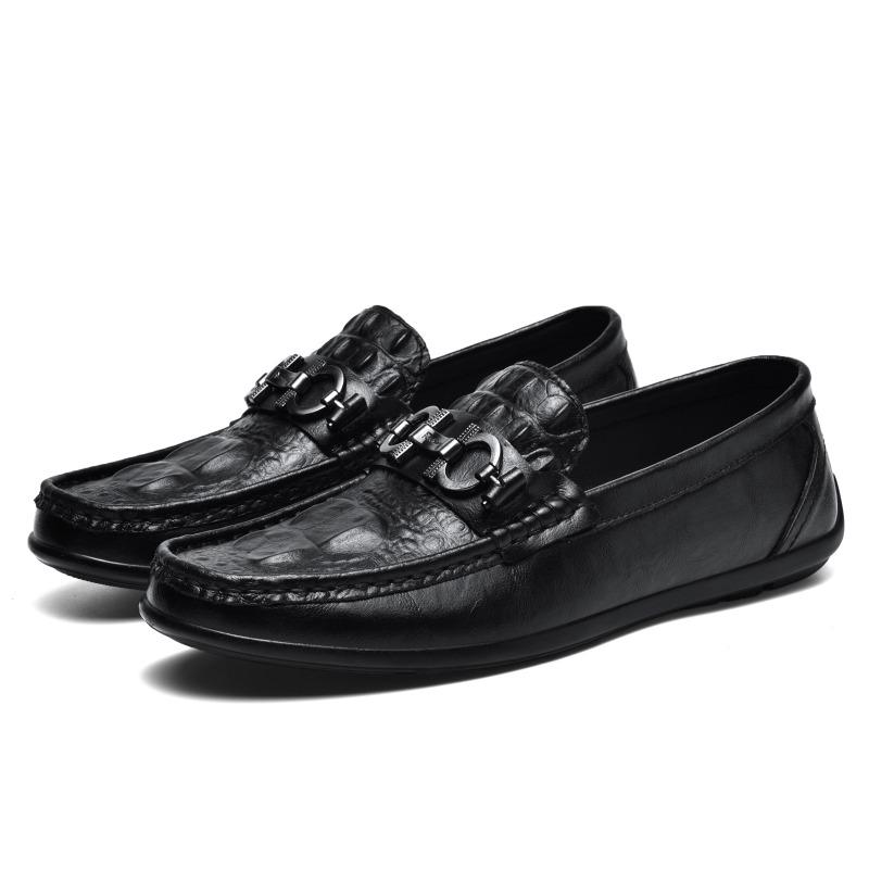 Pattern leather cowhide beanie shoes lazy driving shoes British casual men s leather shoes 38
Pattern leather cowhide beanie shoes lazy driving shoes British casual men s leather shoes 38