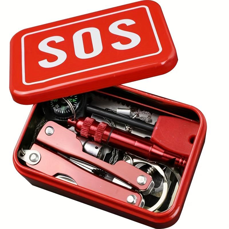SOS Инструмент для выживания в чрезвычайных ситуациях на открытом воздухе в кемпинге, полный набор, с упаковочной коробкой, предметы первой необходимости на открытом воздухе
SOS Инструмент для выживания в чрезвычайных ситуациях на открытом воздухе в кемпинге, полный набор, с упаковочной коробкой, предметы первой необходимости на открытом воздухе