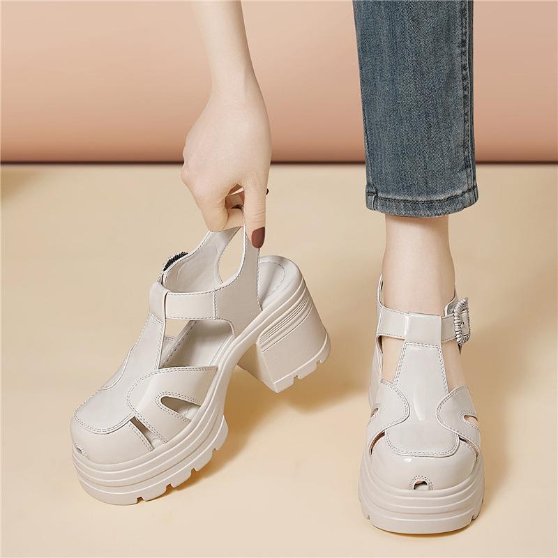 Roman hollow black sandals heightened thick-soled cm outer wear bag head single shoes foreign fashion casual explosive women s shoes 39
Roman hollow black sandals heightened thick-soled cm outer wear bag head single shoes foreign fashion casual explosive women s shoes 39
