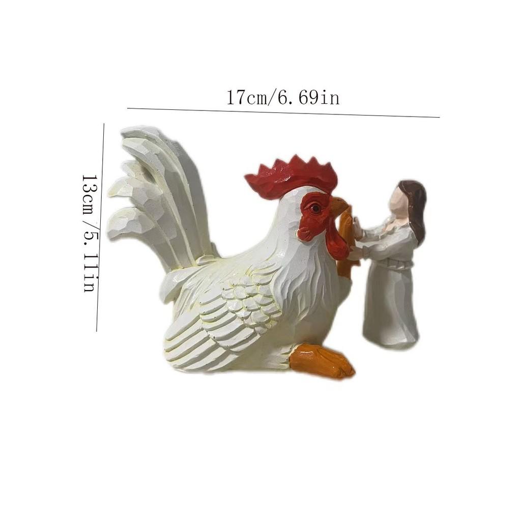 White Rooster Stunning And Girl Resin Figurine For Rustic Charm In Home Decor
White Rooster Stunning And Girl Resin Figurine For Rustic Charm In Home Decor
