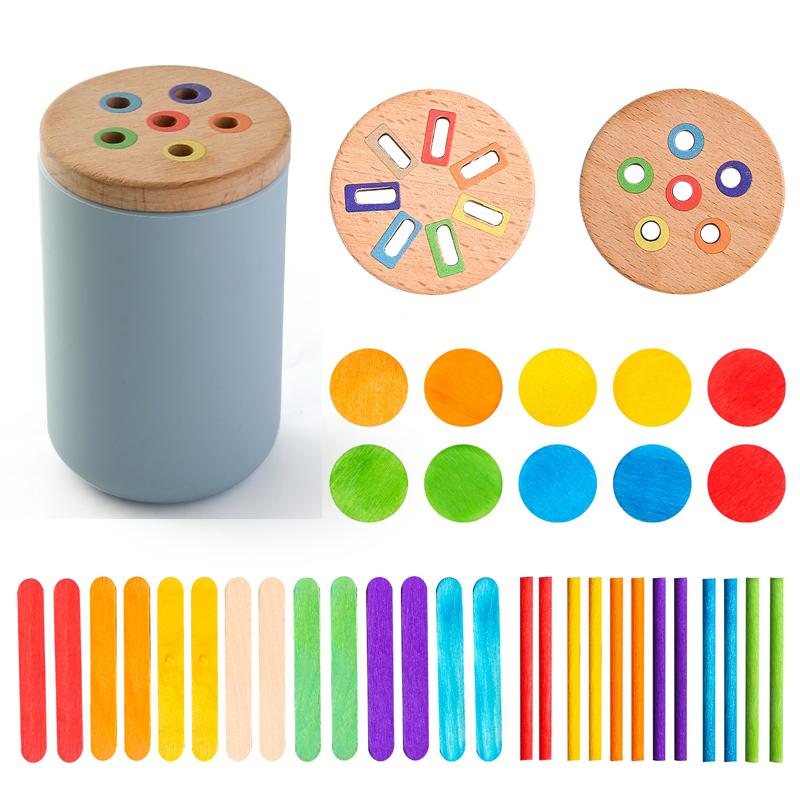 Baby Montessori Toys Rainbow Color Sorting Fine Motor Toy Shape Matching Sensory Toys Early Educational Puzzle Toys For Toddlers
Baby Montessori Toys Rainbow Color Sorting Fine Motor Toy Shape Matching Sensory Toys Early Educational Puzzle Toys For Toddlers