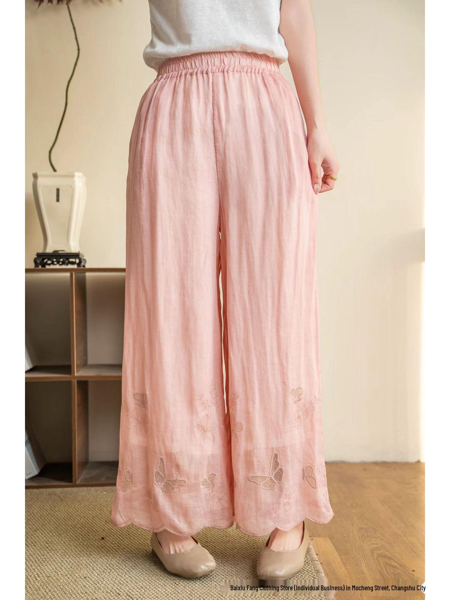 Women s 2026 Summer Casual Double-Layered Linen Wide-Leg Trousers with Stylish Hollow-Out and Drawstring. One Size
Women s 2026 Summer Casual Double-Layered Linen Wide-Leg Trousers with Stylish Hollow-Out and Drawstring. One Size